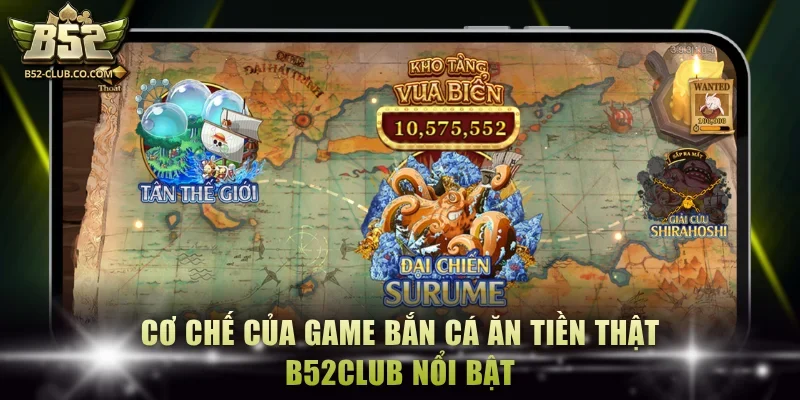 Cơ chế của game bắn cá ăn tiền thật B52Club nổi bật