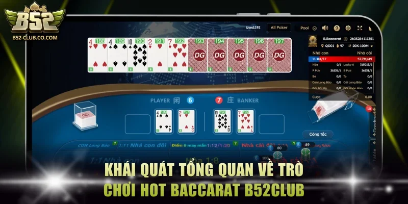 Khái quát tổng quan về trò chơi hot Baccarat B52Club