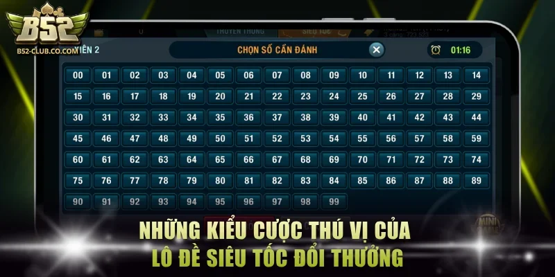 Những kiểu cược thú vị của lô đề siêu tốc đổi thưởng
